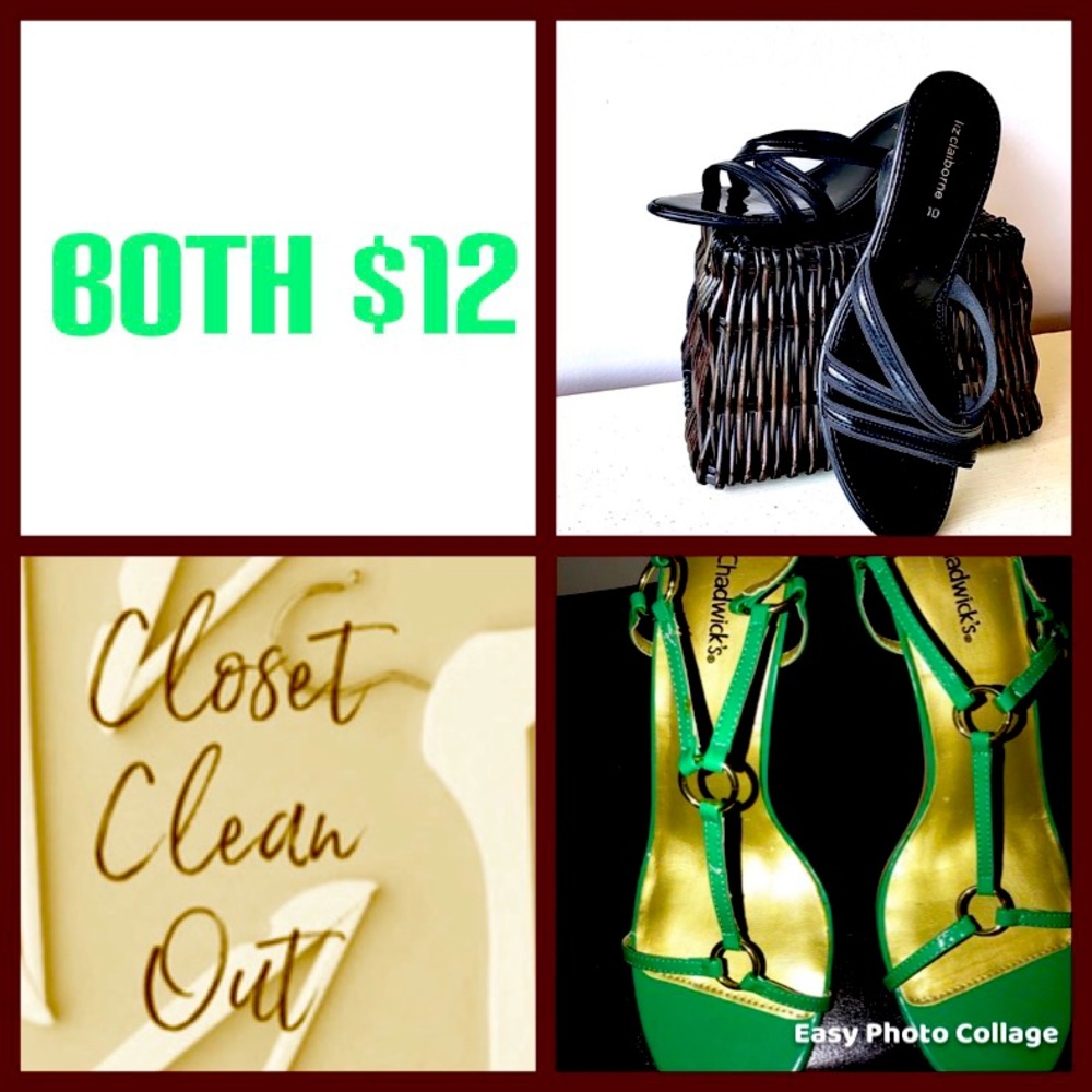Both Pair Of Designer Sandals $12 Size 10